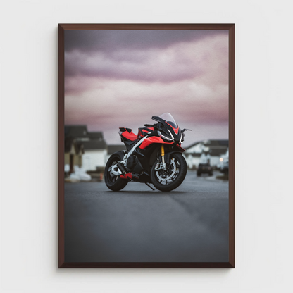 Aprilia RSV4 1100 Factory Motorcycle Poster #032 - Throttle Designs