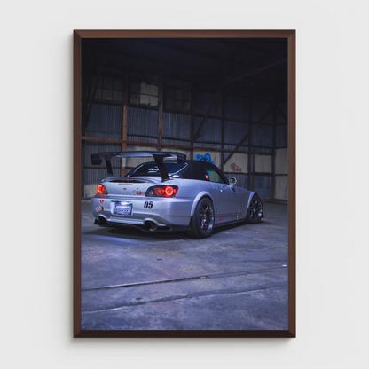 Honda S2000 Automotive Car Poster #003 - Throttle Designs