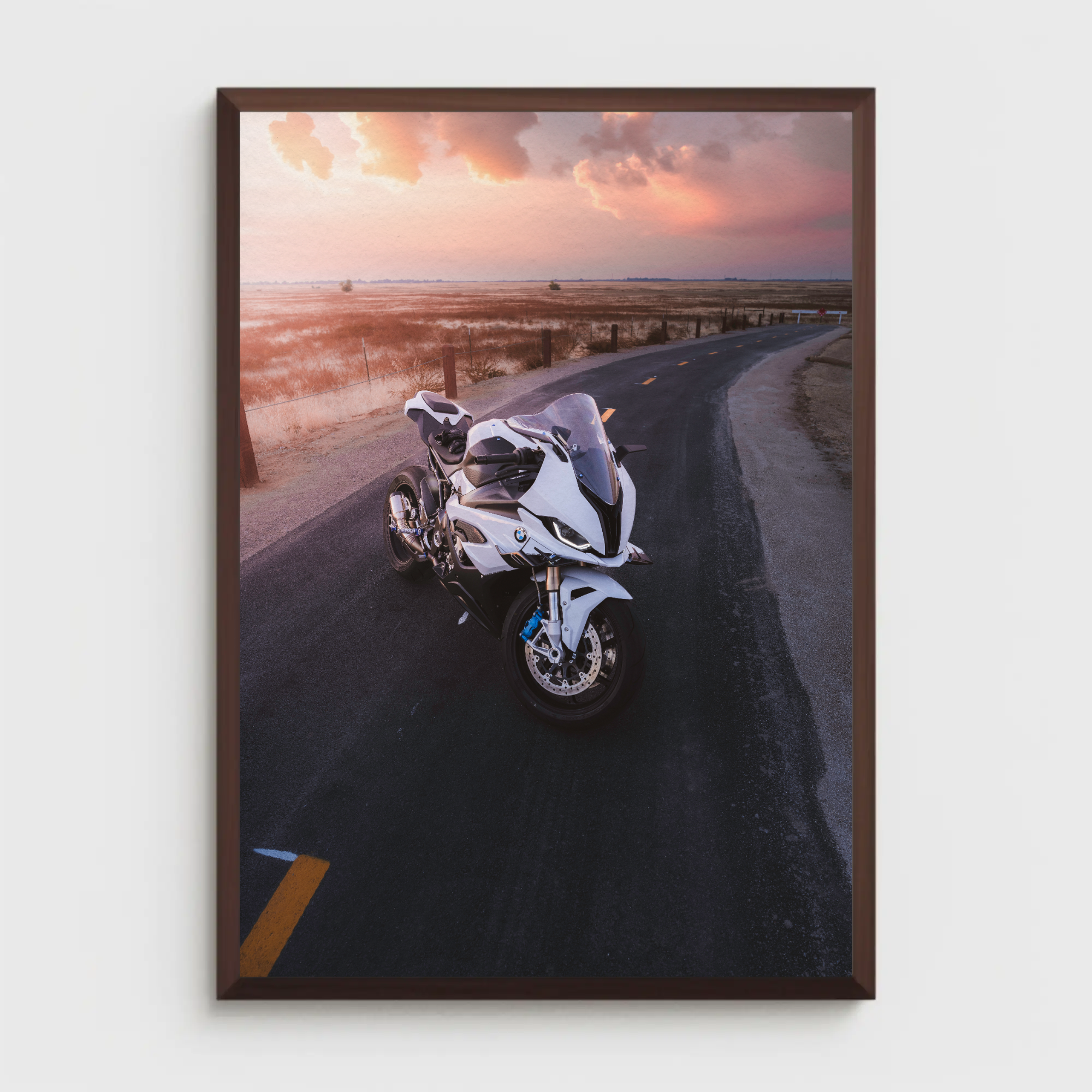 BMW S1000RR Motorcycle Poster #002 - Throttle Designs