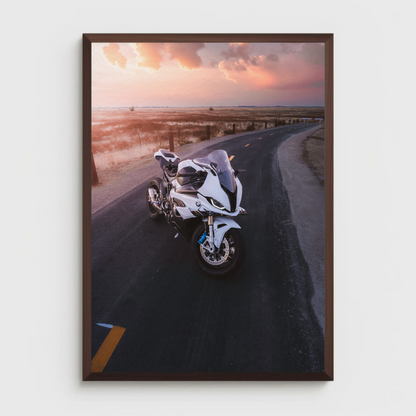 BMW S1000RR Motorcycle Poster #002 - Throttle Designs