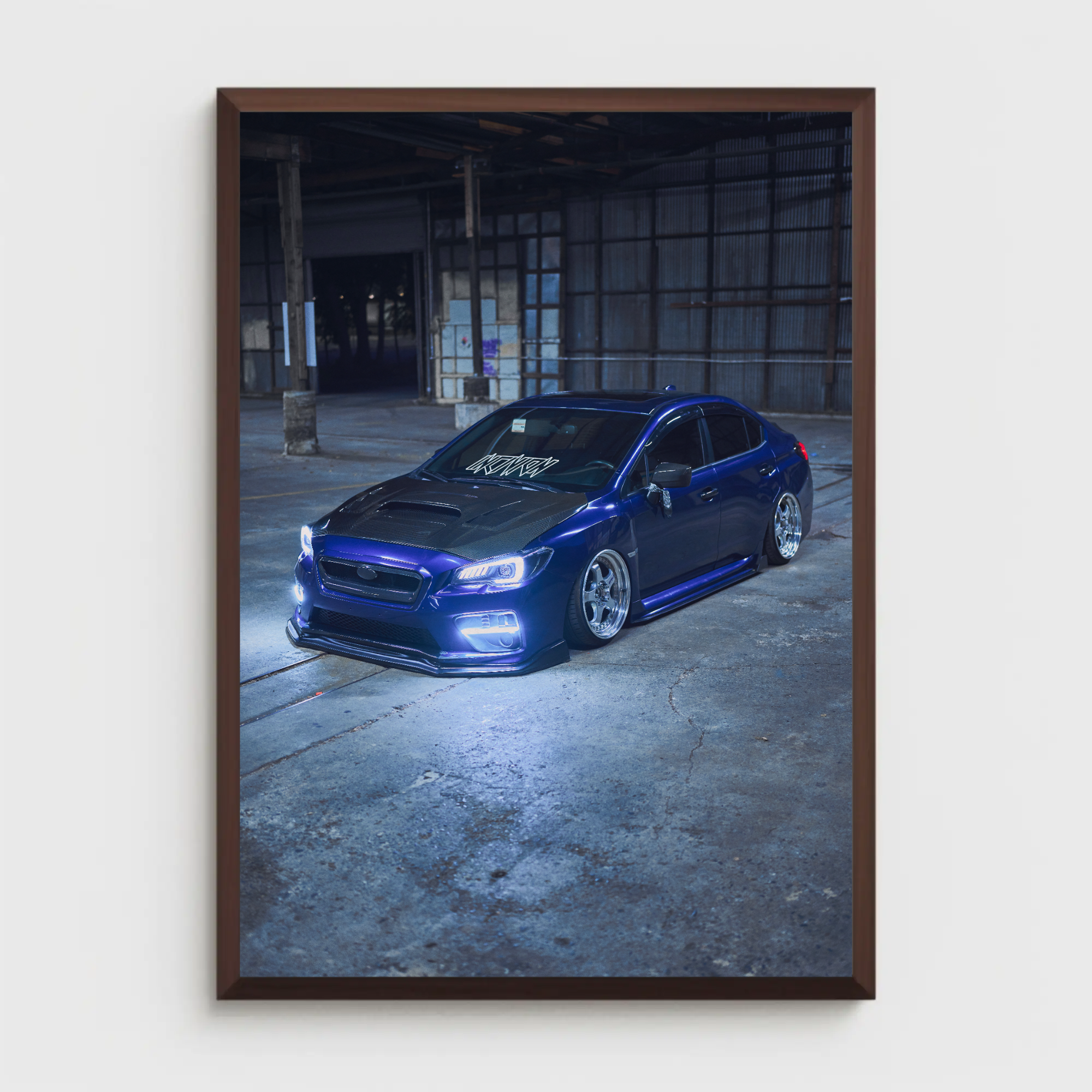 Subaru WRX Automotive Car Poster #002 - Throttle Designs