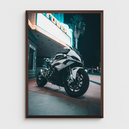 BMW S1000RR Motorcycle Poster #022 - Throttle Designs