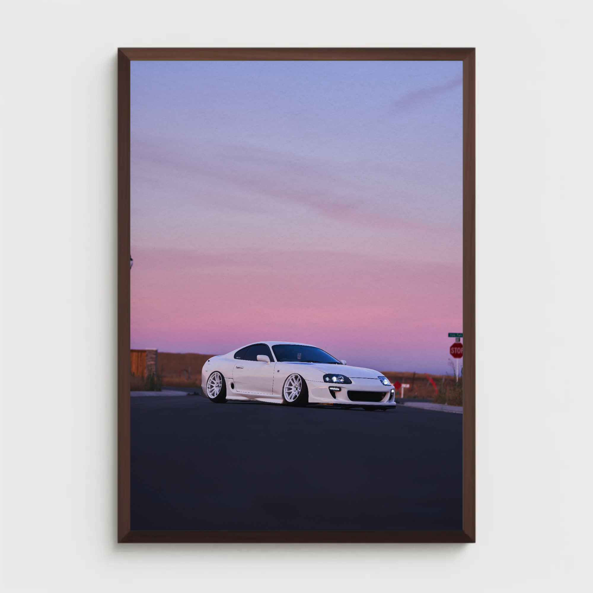 Toyota Supra MK4 Automotive Car Poster #035 - Throttle Designs