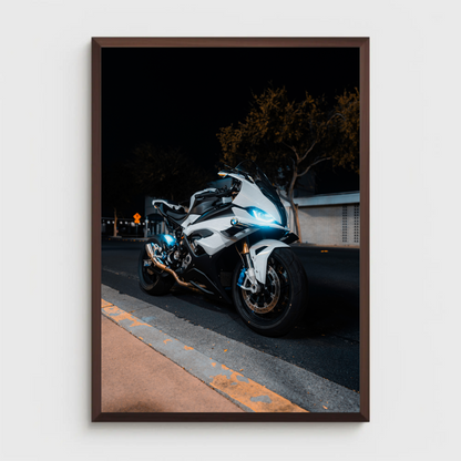 BMW S1000RR Motorcycle Poster #027 - Throttle Designs