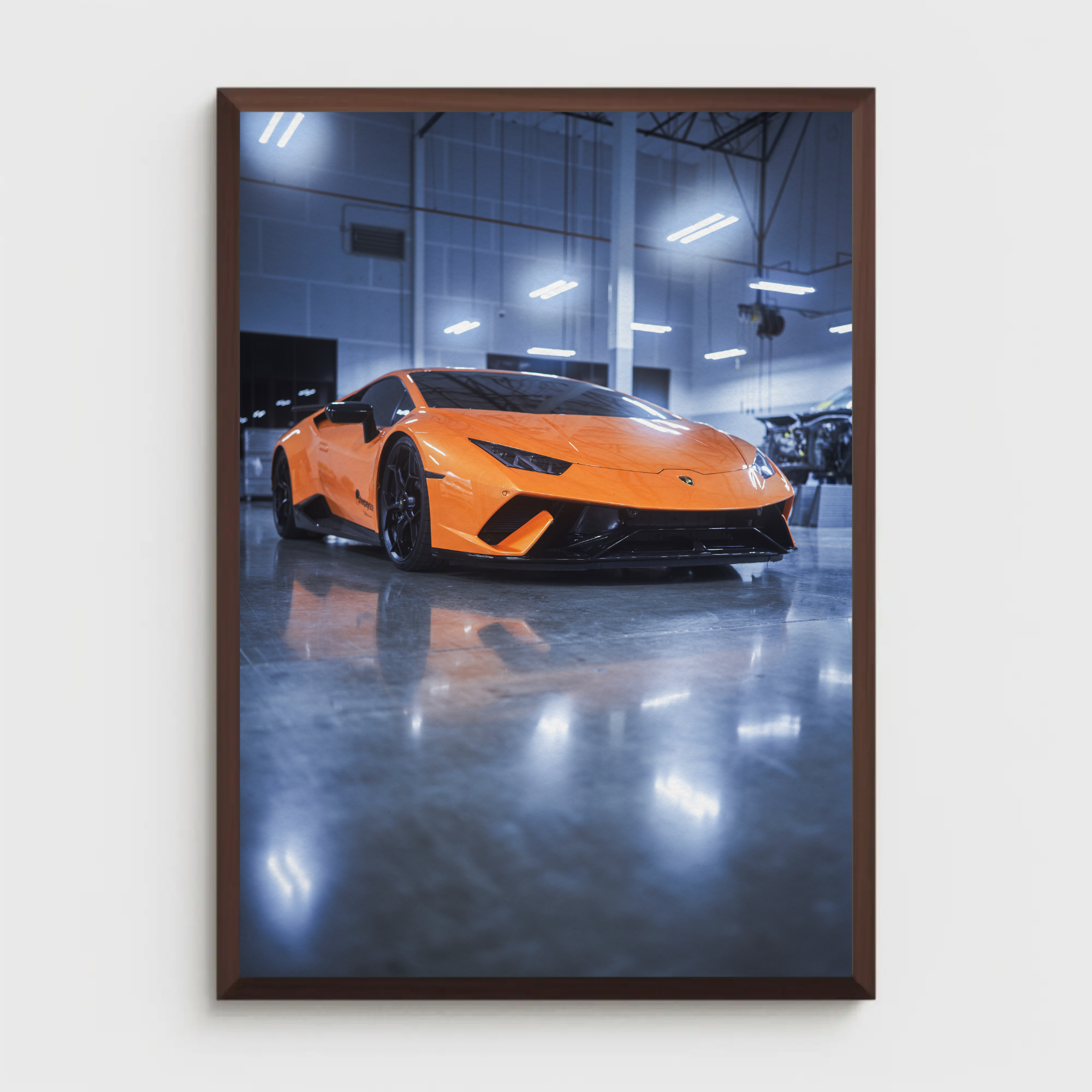 Lamborghini Huracan Automotive Car Poster #016 - Throttle Designs