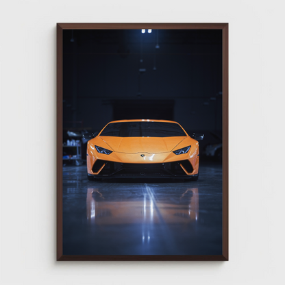 Lamborghini Huracan Automotive Car Poster #001 - Throttle Designs