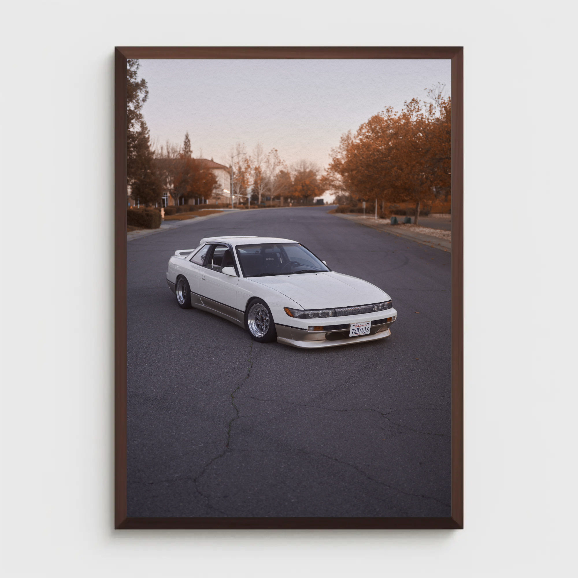 Nissan 240sx S13 Silvia Automotive Car Poster #007 - Throttle Designs