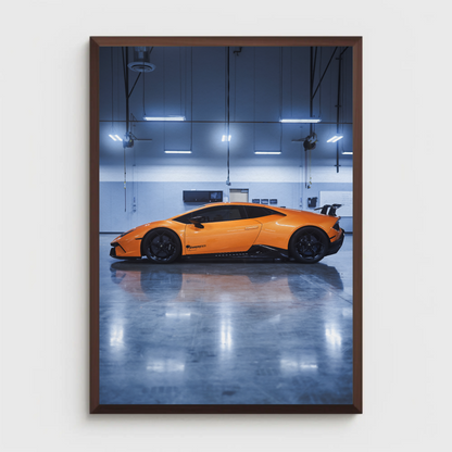 Lamborghini Huracan Automotive Car Poster #018 - Throttle Designs