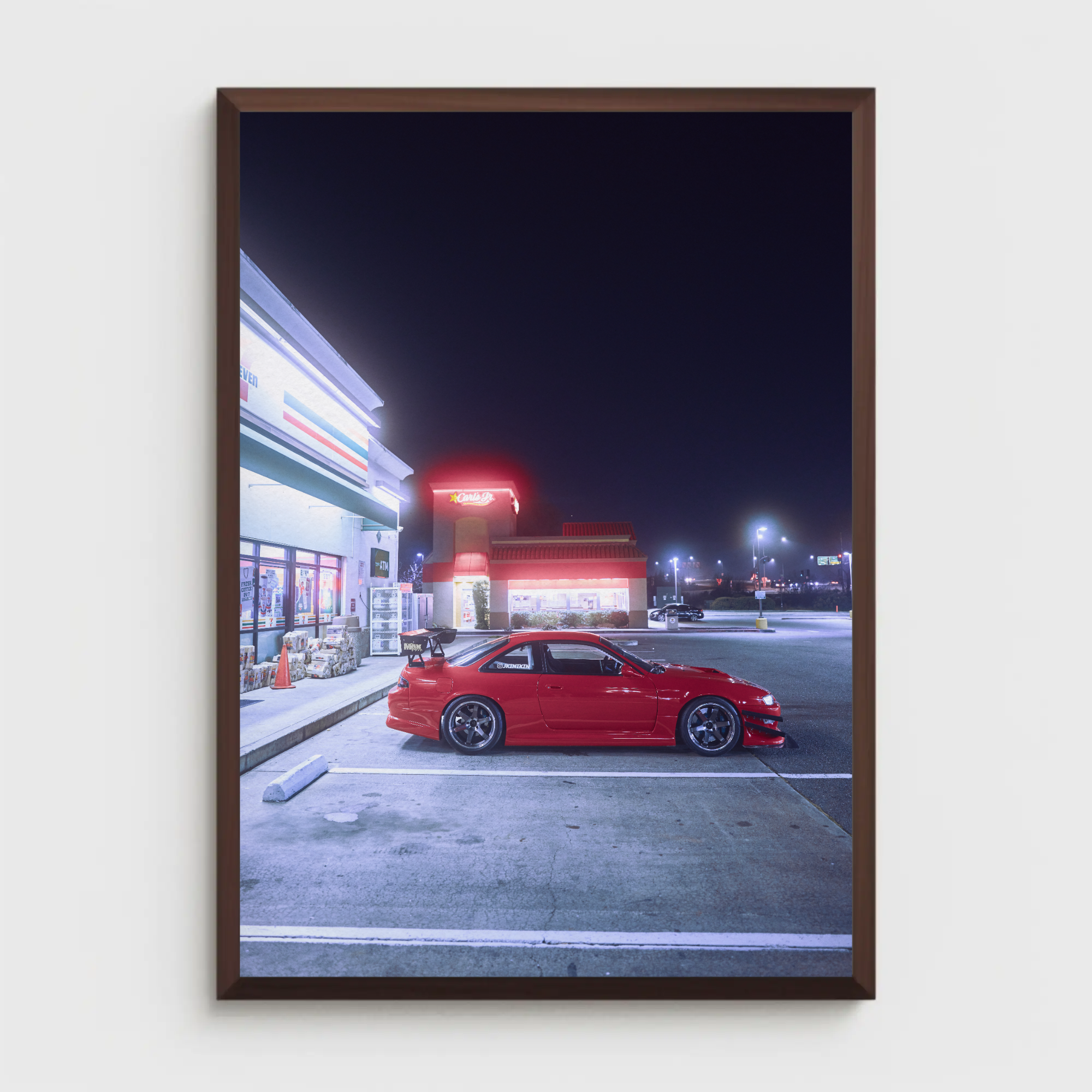 Nissan 240sx S14 Kouki Automotive Car Poster #009 - Throttle Designs