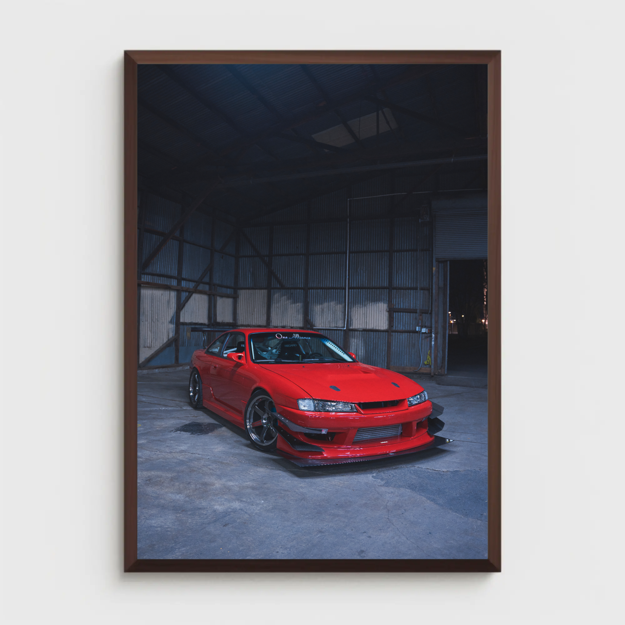 Nissan 240sx S14 Kouki Automotive Car Poster #001 - Throttle Designs