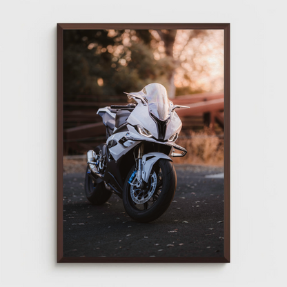 BMW S1000RR Motorcycle Poster #012 - Throttle Designs