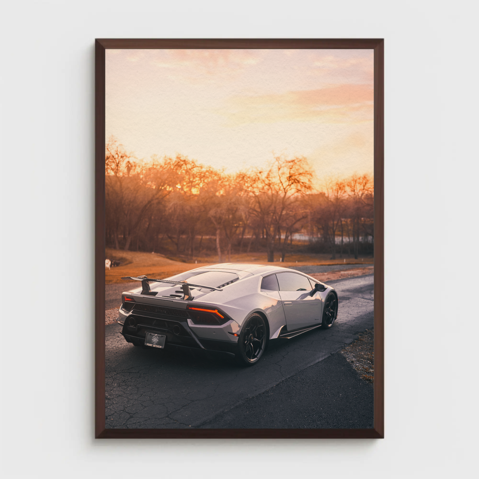 Lamborghini Huracan Automotive Car Poster #011 - Throttle Designs