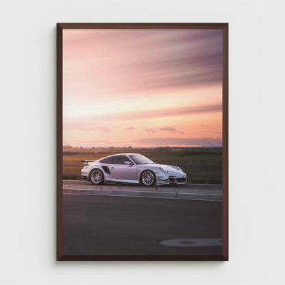 Porsche 911 Turbo Automotive Car Poster #005 - Throttle Designs