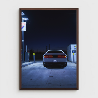 Dodge Challenger Automotive Car Poster #003 - Throttle Designs