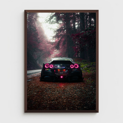 Nissan GTR R35 Widebody Wall Art Poster #018 - Automotive Elegance - Throttle Designs