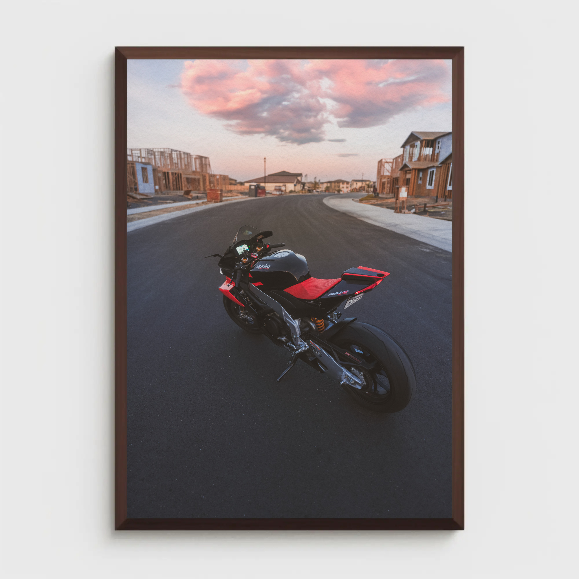 Aprilia RSV4 1100 Factory Motorcycle Poster #002 - Throttle Designs