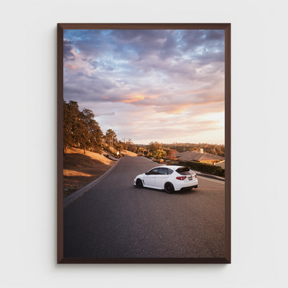 Subaru WRX STI Automotive Car Poster #026 - Throttle Designs