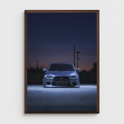 Mitsubishi Evo 10 Automotive Car Poster #009 - Throttle Designs