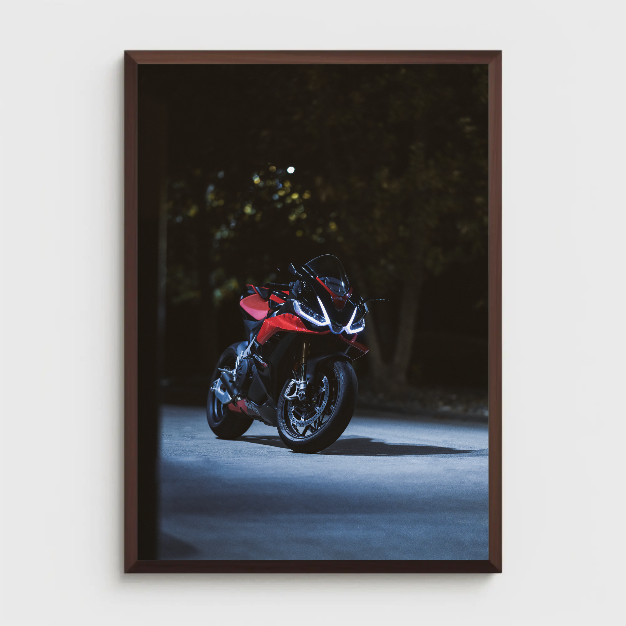 Aprilia RSV4 1100 Factory Motorcycle Poster #010 - Throttle Designs