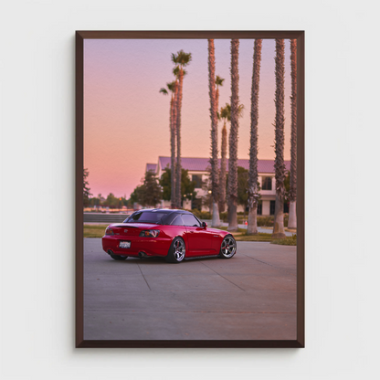 Honda S2000 Automotive Car Poster #006 - Throttle Designs