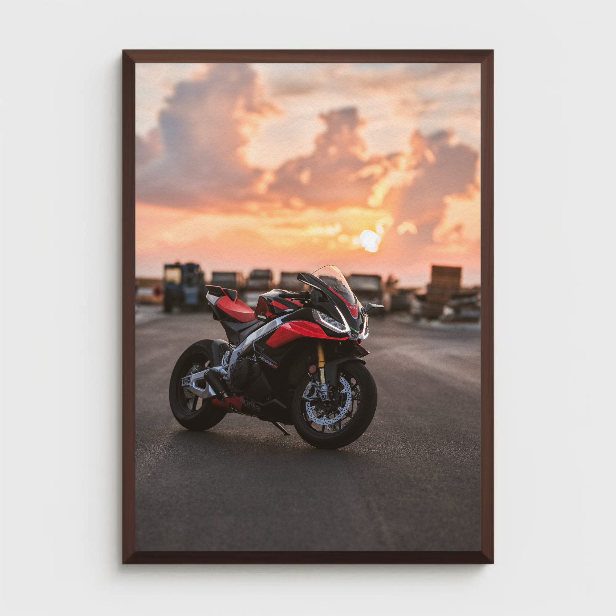 Aprilia RSV4 1100 Factory Motorcycle Poster #003 - Throttle Designs