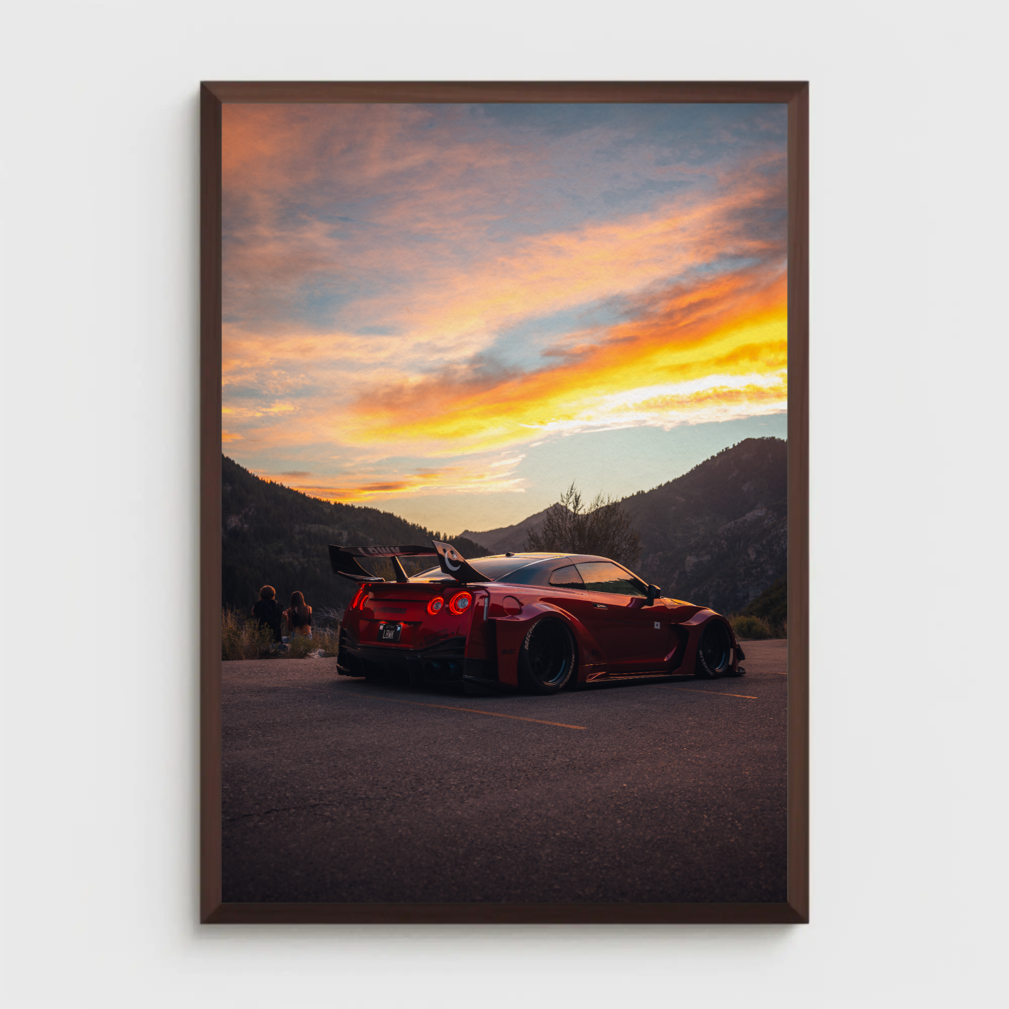 Nissan GTR R35 Widebody Art Print Poster #019 for Car Lovers - Throttle Designs