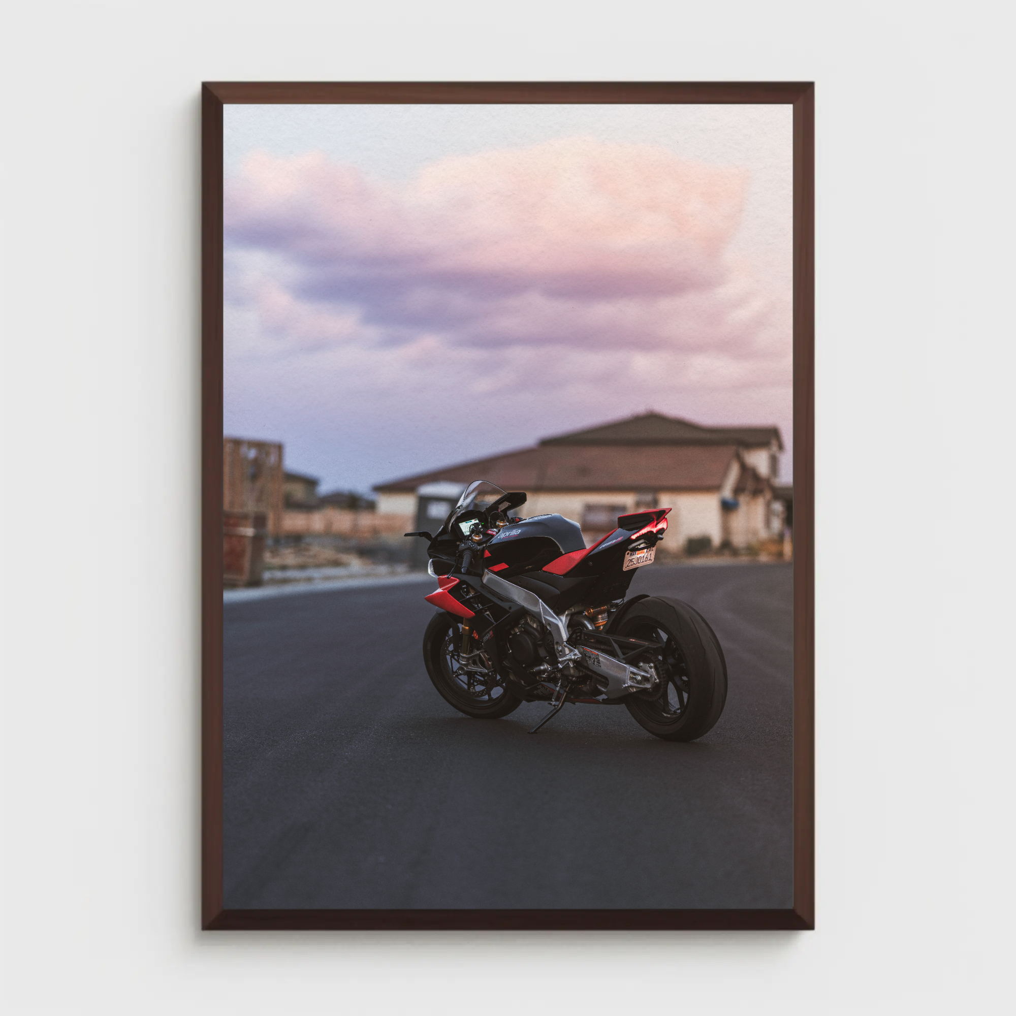 Aprilia RSV4 1100 Factory Motorcycle Poster #005 - Throttle Designs