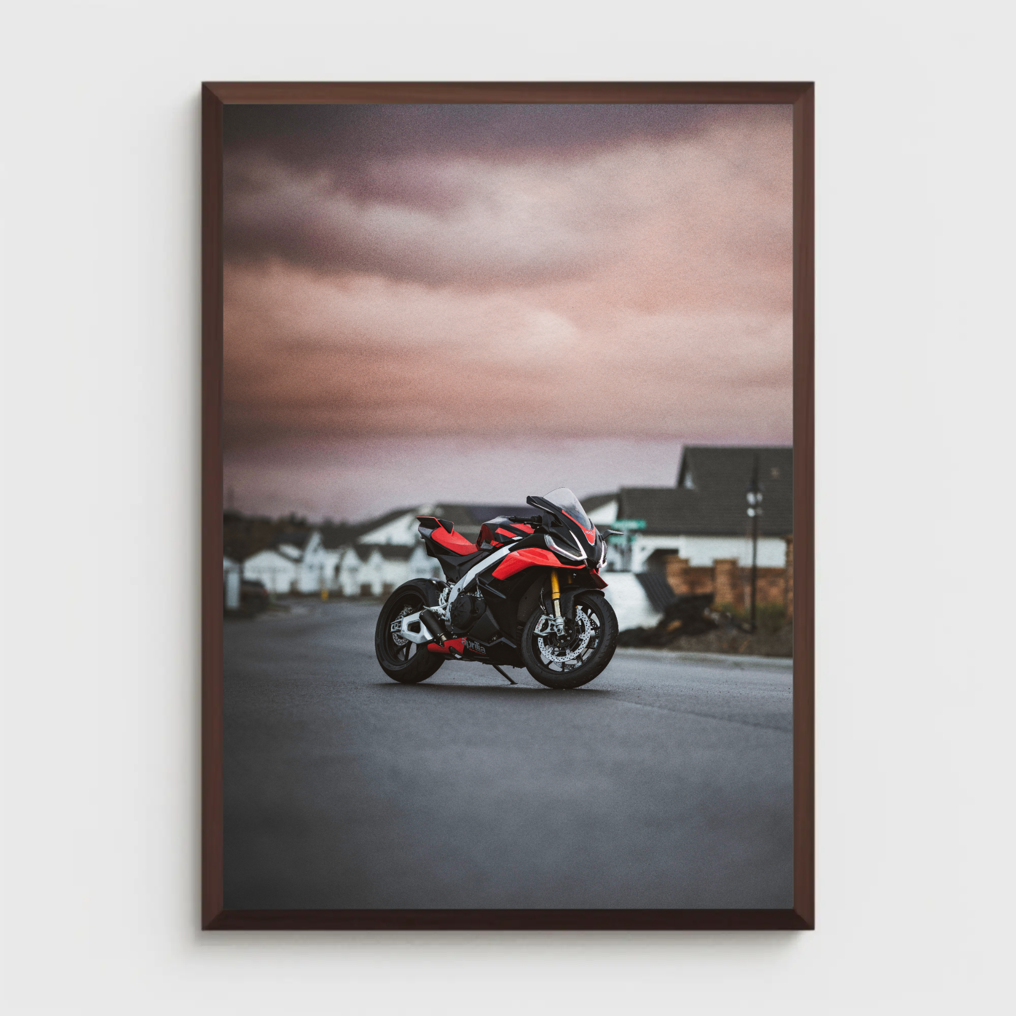 Aprilia RSV4 1100 Factory Motorcycle Poster #034 - Throttle Designs