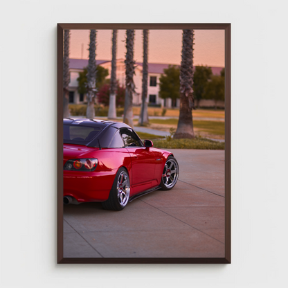 Honda S2000 Automotive Car Poster #007 - Throttle Designs