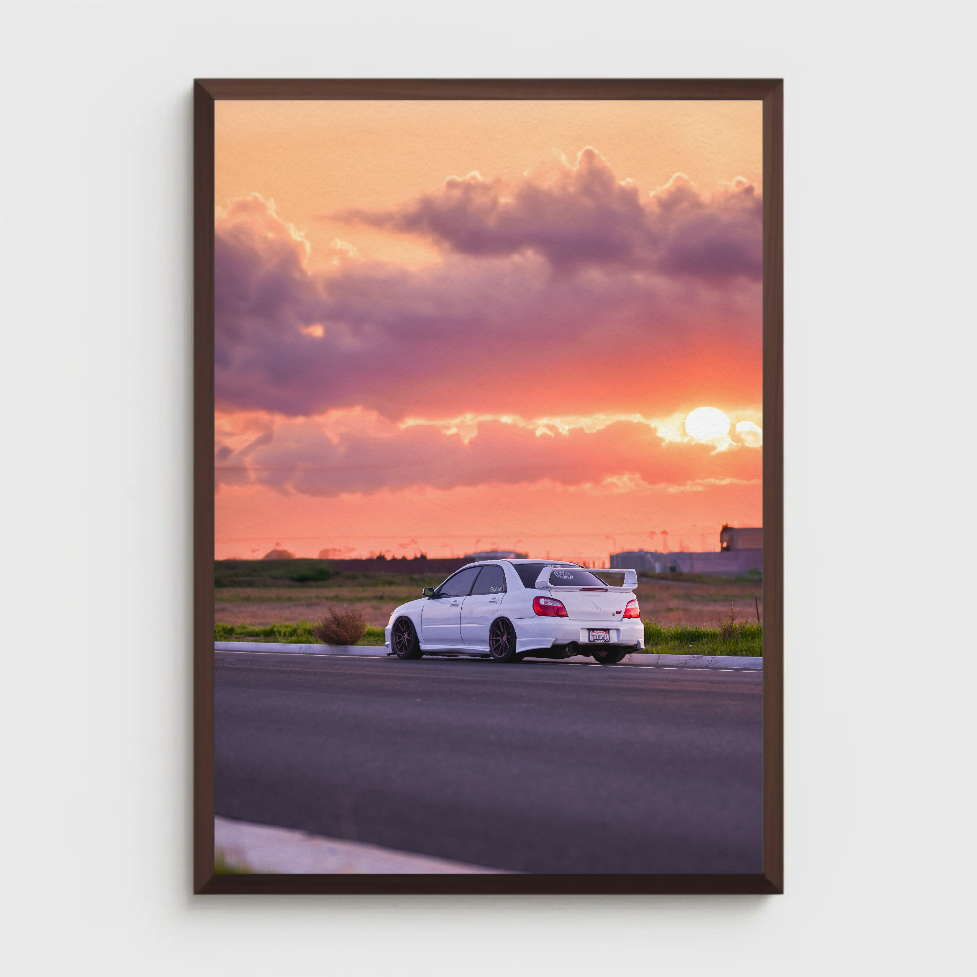 Subaru WRX STI Automotive Car Poster #018 - Throttle Designs