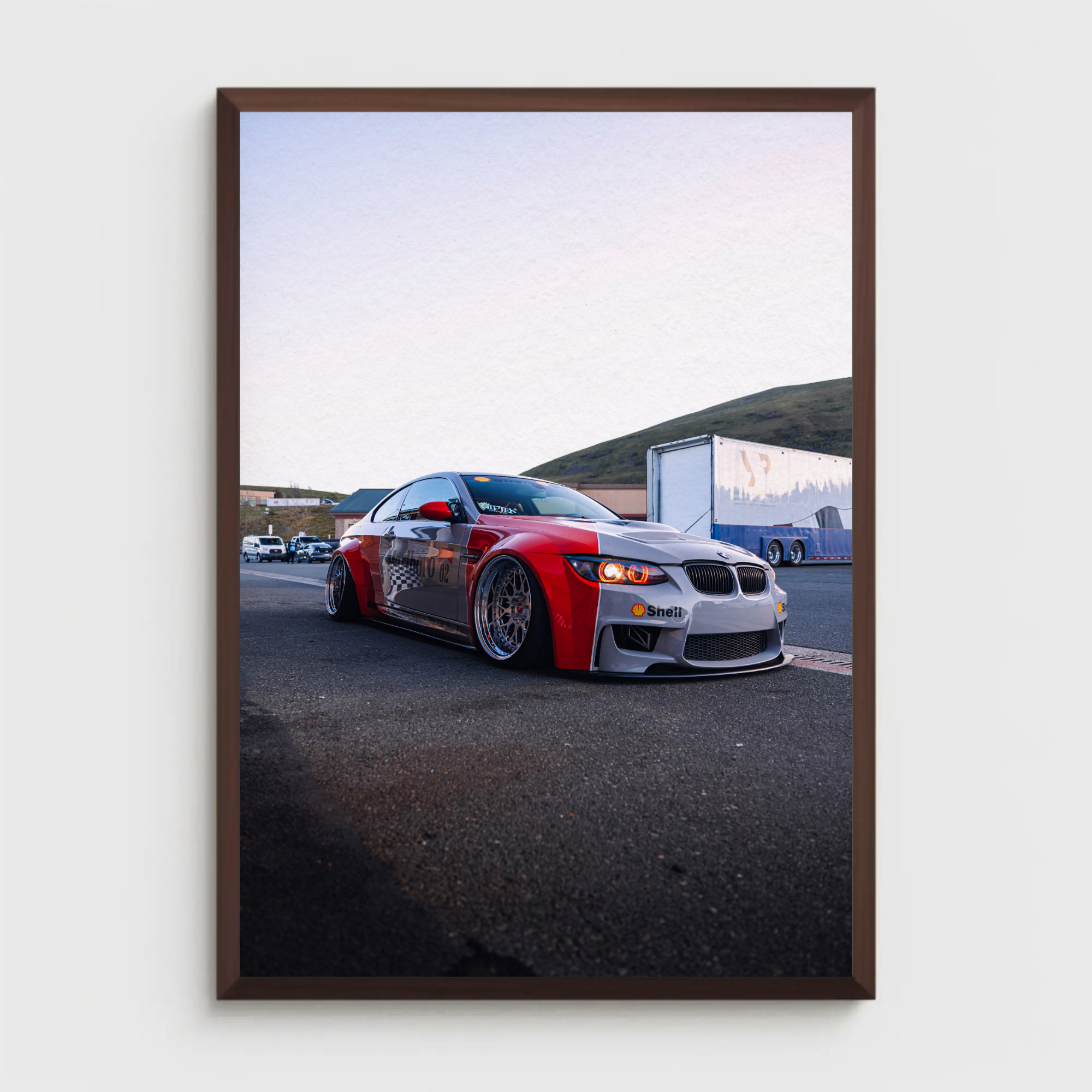 BMW E92 M3 Car Art Print Poster for Auto Enthusiasts #001