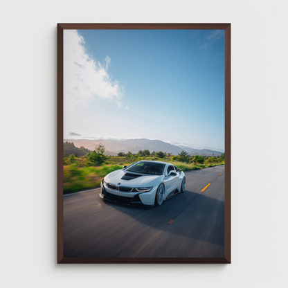 BMW i8 Car Art Print Poster #001 - Stunning Wall Decor for Enthusiasts