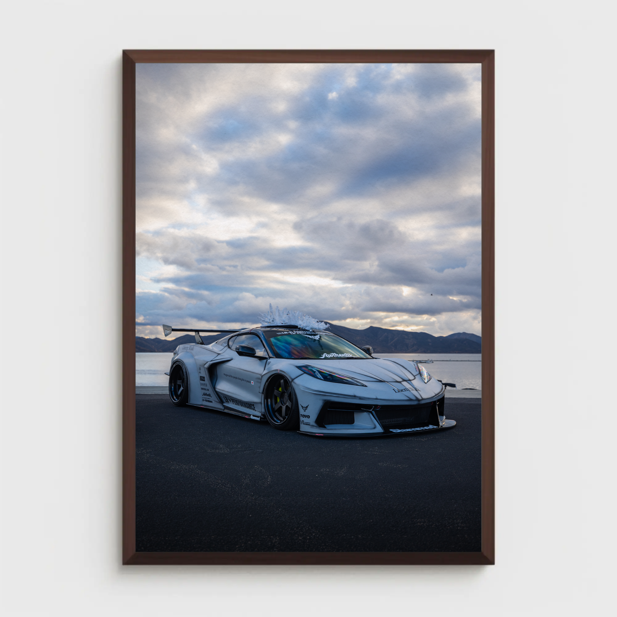 Chevrolet C8 Corvette Wall Art Print #001 - Premium Satin Poster