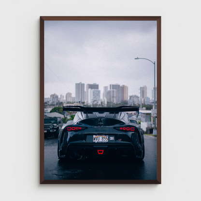 Toyota Supra Mk5 Car Art Print Poster #009 - Premium Wall Decor