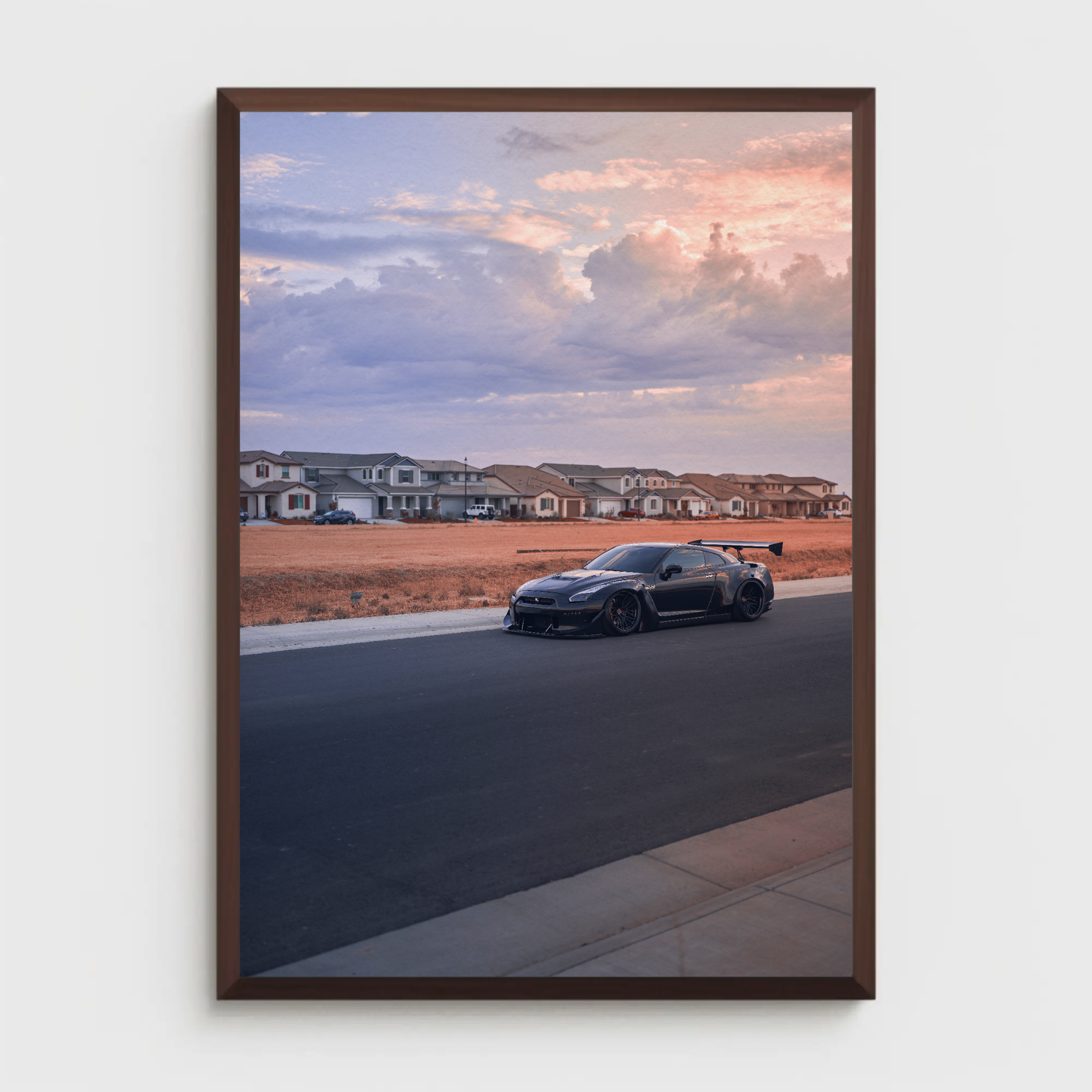 Widebody Nissan R35 GTR Automotive Car Poster #001 - Throttle Designs