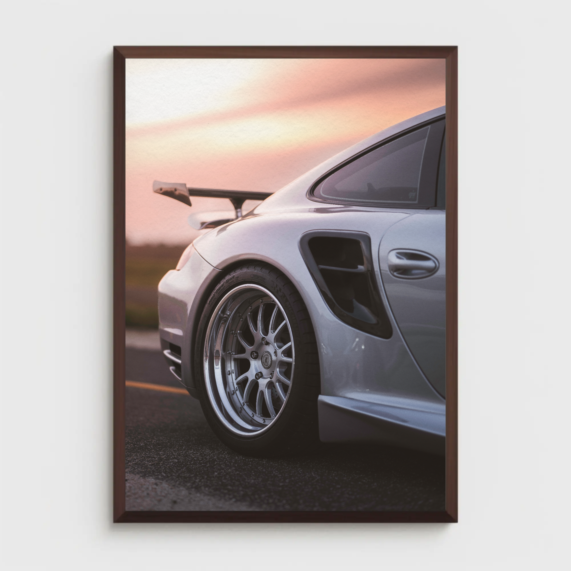 Porsche 911 Turbo Automotive Car Poster #007 - Throttle Designs