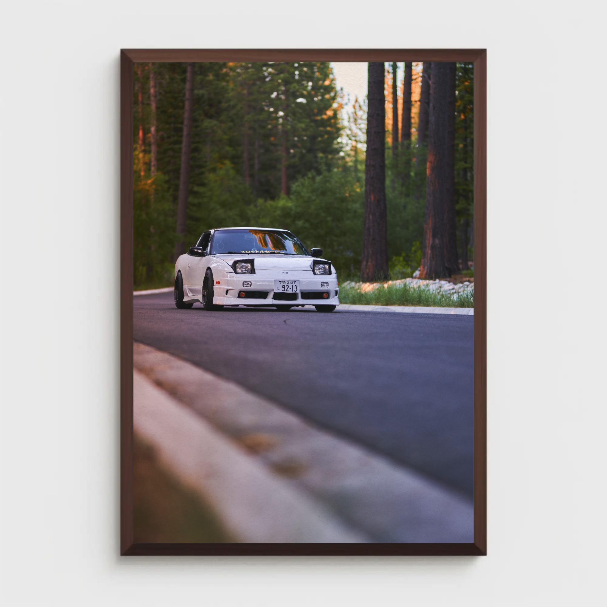 Nissan 240sx S13 Type-X Automotive Car Poster #003 - Throttle Designs