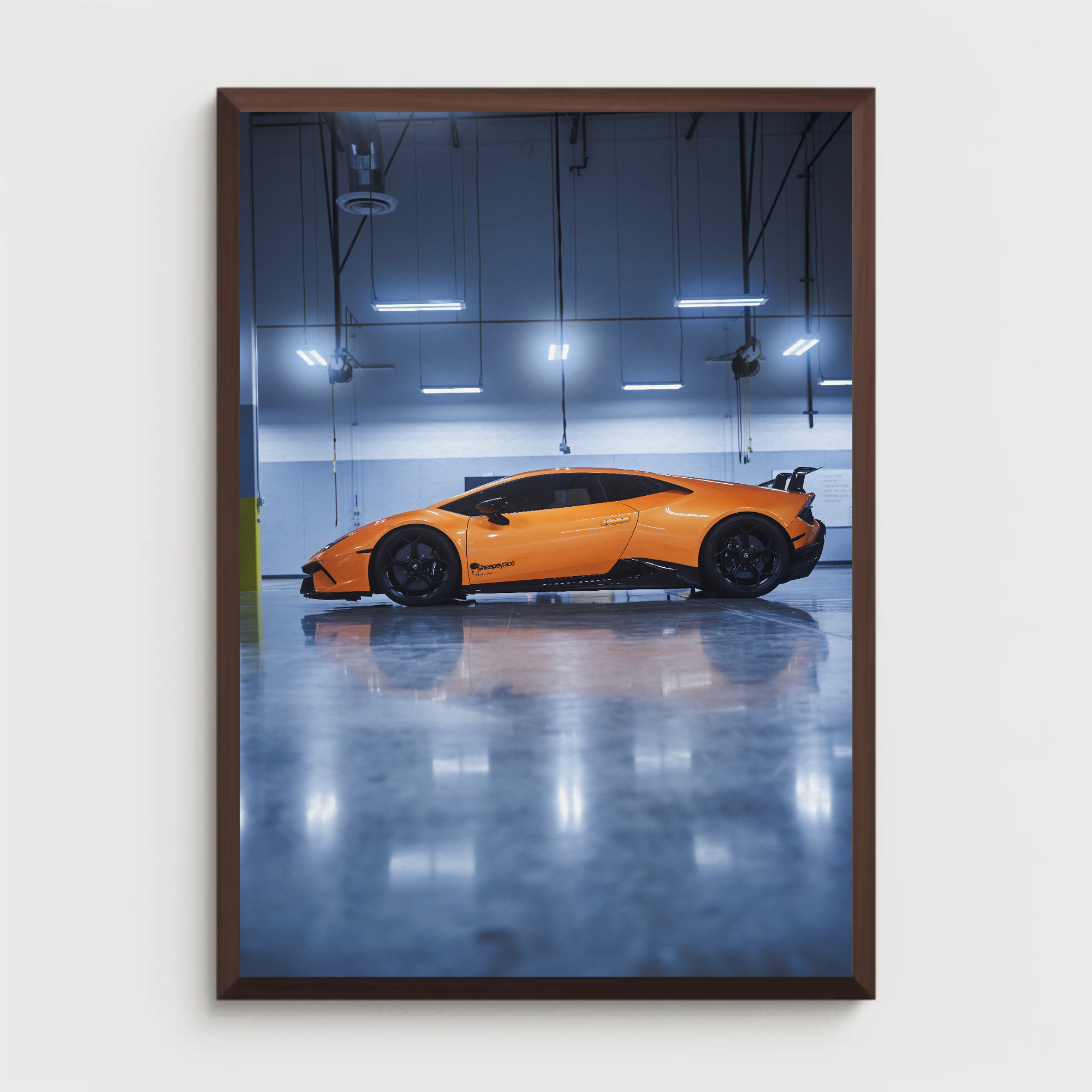 Lamborghini Huracan Automotive Car Poster #019 - Throttle Designs