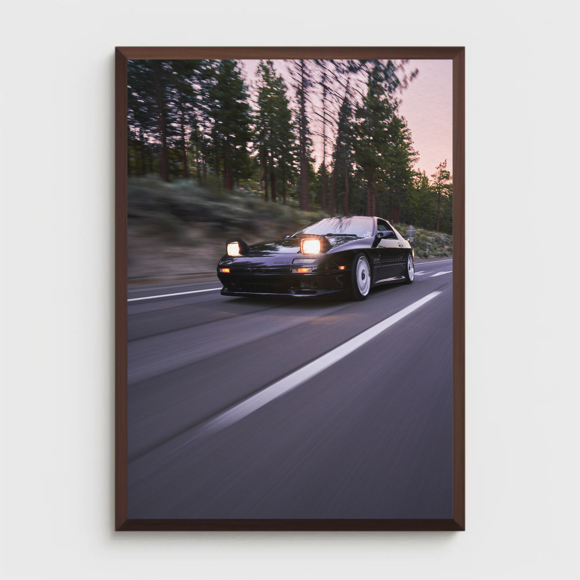 Mazda FC RX7 JDM Automotive Car Poster #001 - Throttle Designs