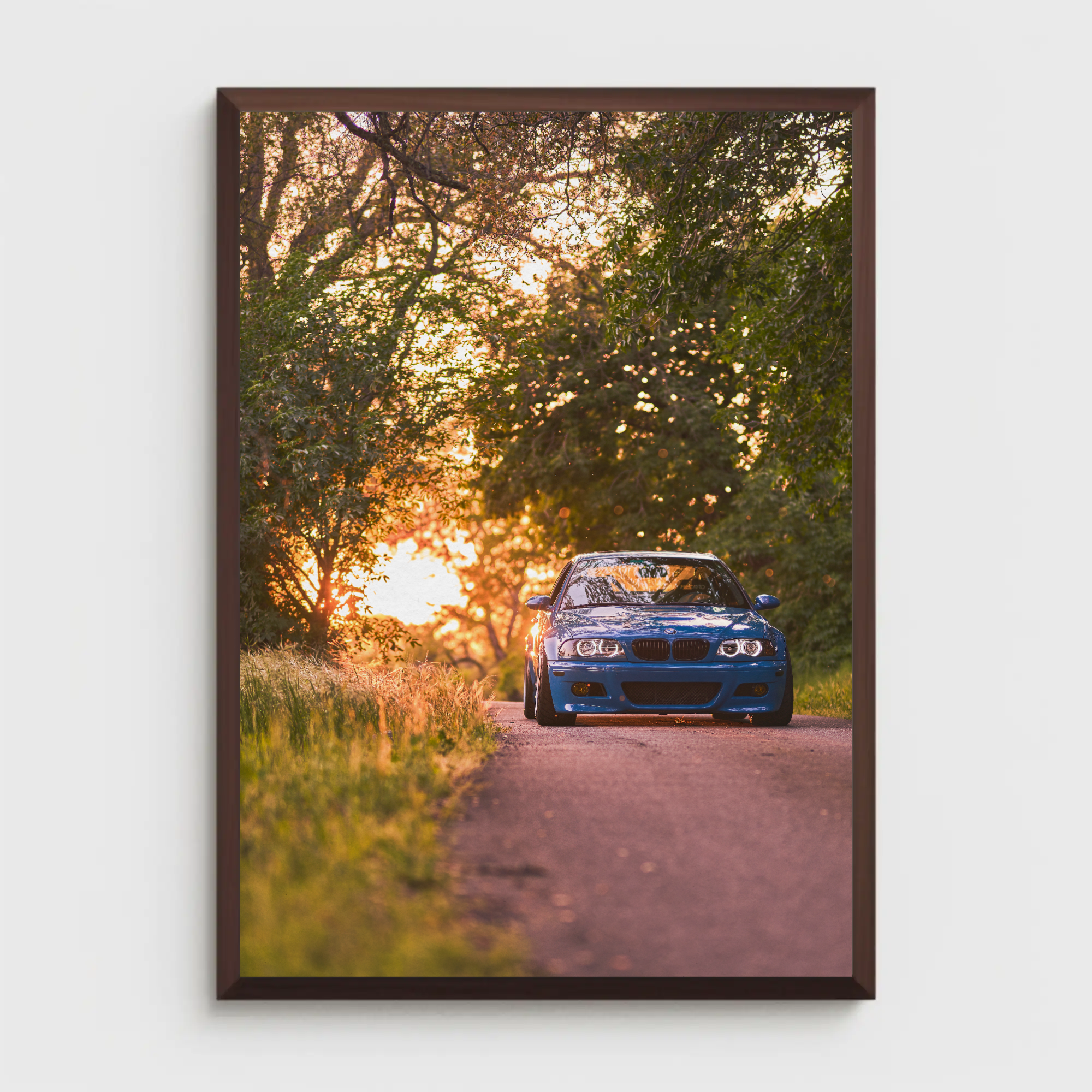 BMW E46 M3 Automotive Car Poster #004 - Throttle Designs