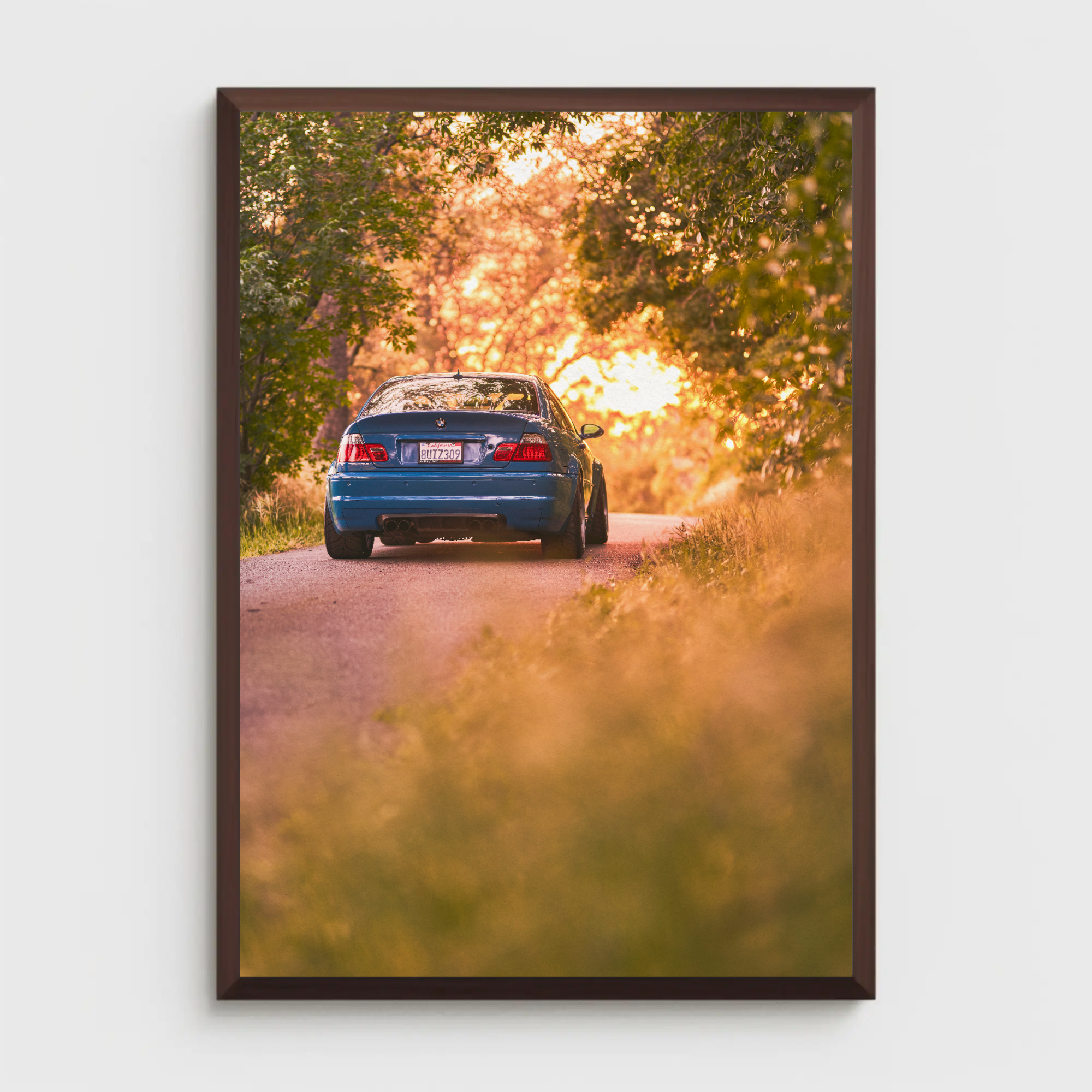 BMW E46 M3 Automotive Car Poster #011 - Throttle Designs