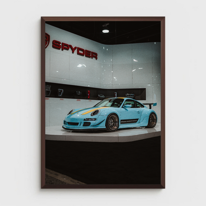 Porsche 911 Carrera 4 Automotive Car Poster #001 - Throttle Designs