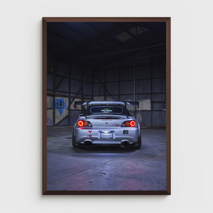 Honda S2000 Automotive Car Poster #022 - Throttle Designs