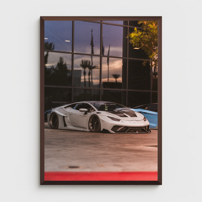 Lamborghini Huracan Automotive Car Poster #056 - Throttle Designs