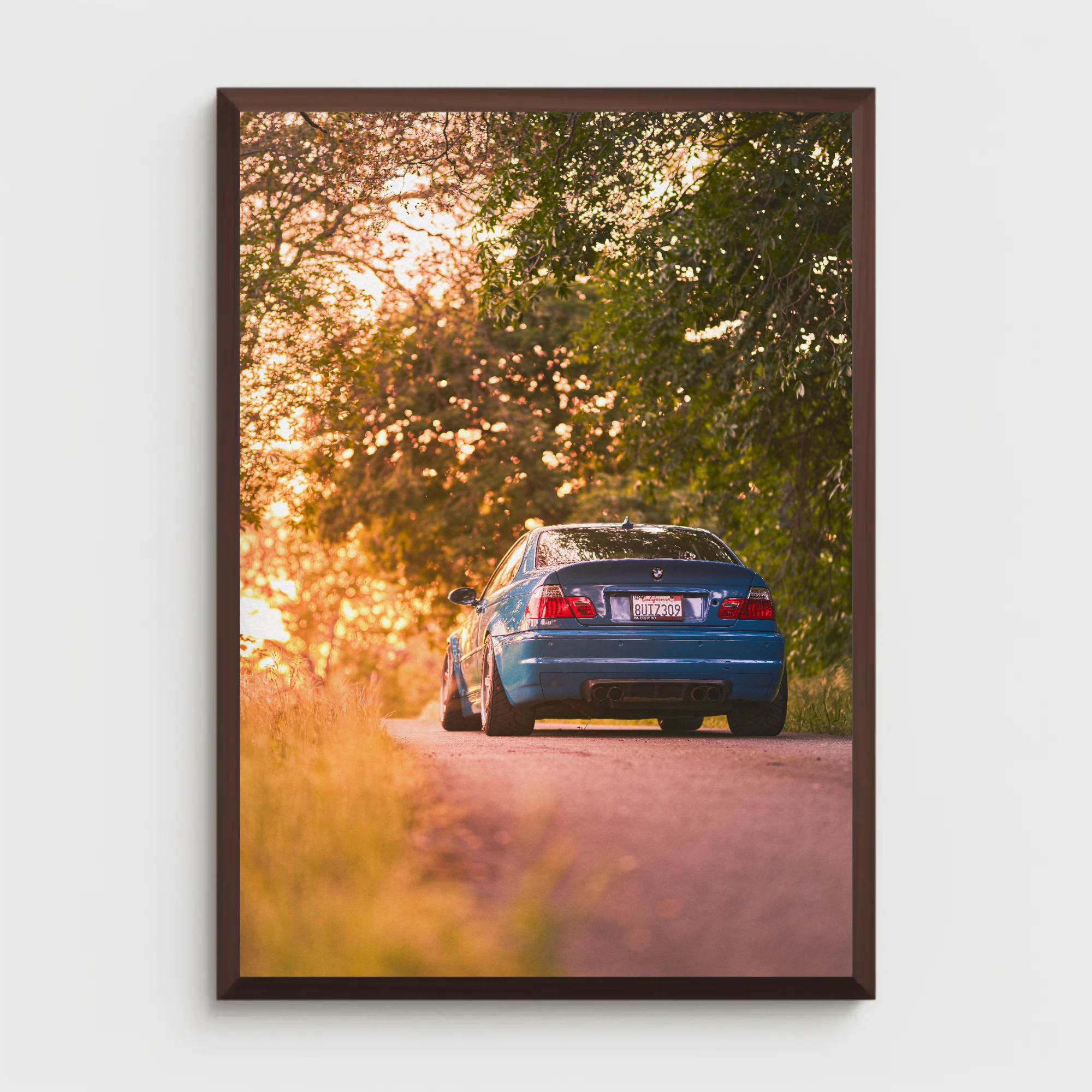 BMW E46 M3 Automotive Car Poster #010 - Throttle Designs