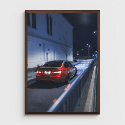 BMW F80 M3 Automotive Car Poster #003 - Throttle Designs