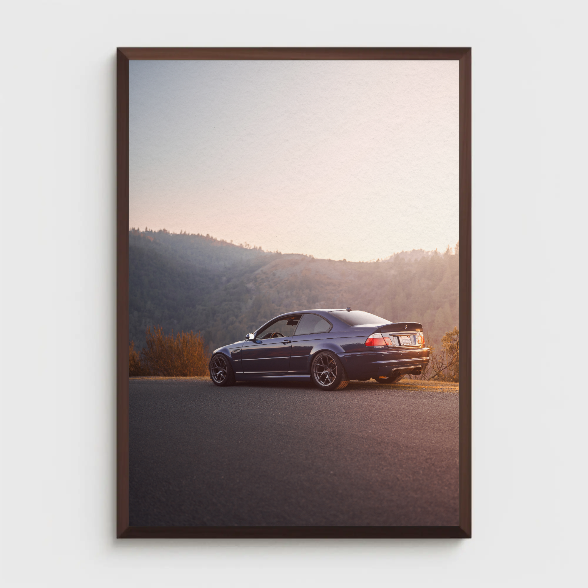 BMW E46 M3 Automotive Car Poster #001 - Throttle Designs