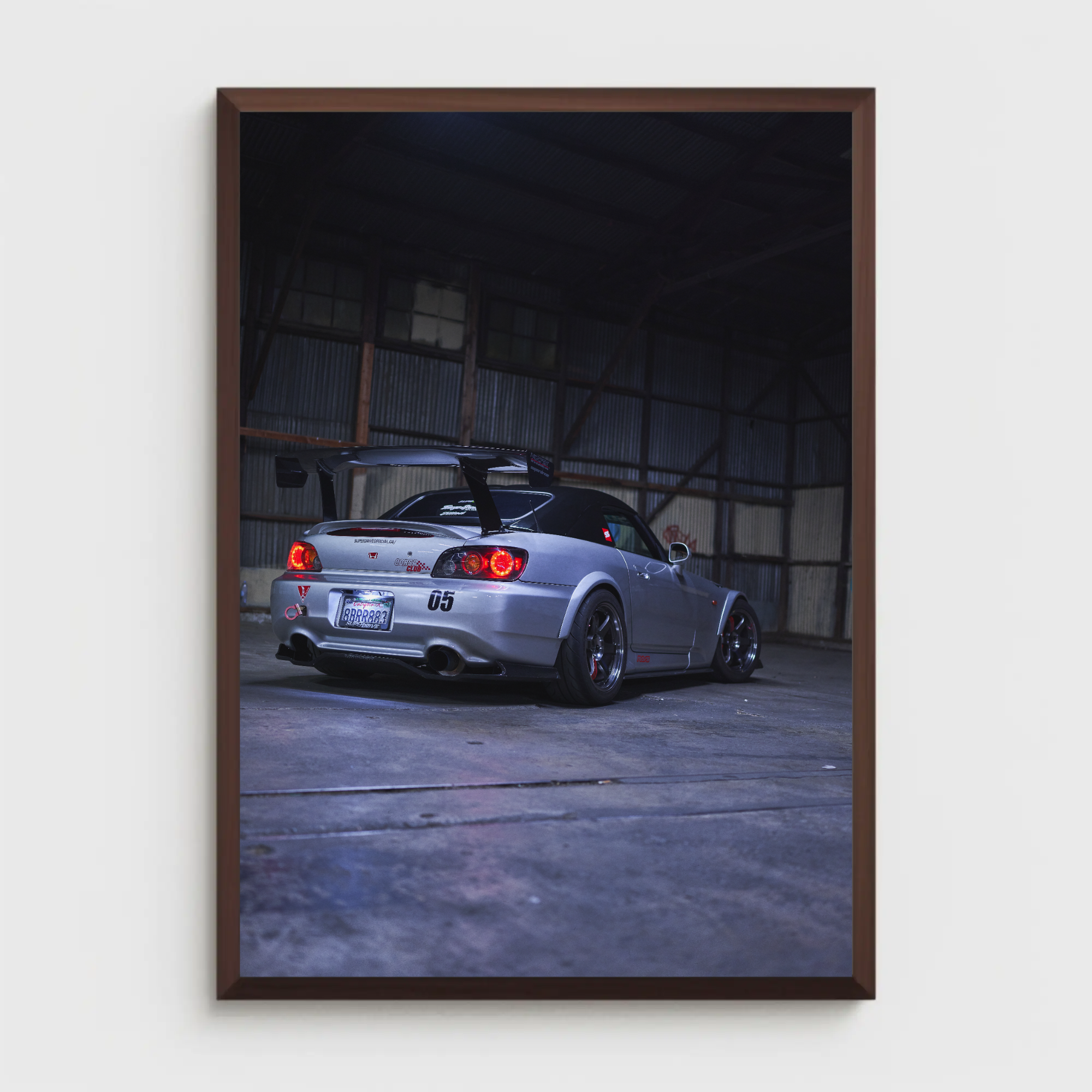 Honda S2000 Automotive Car Poster #025 - Throttle Designs