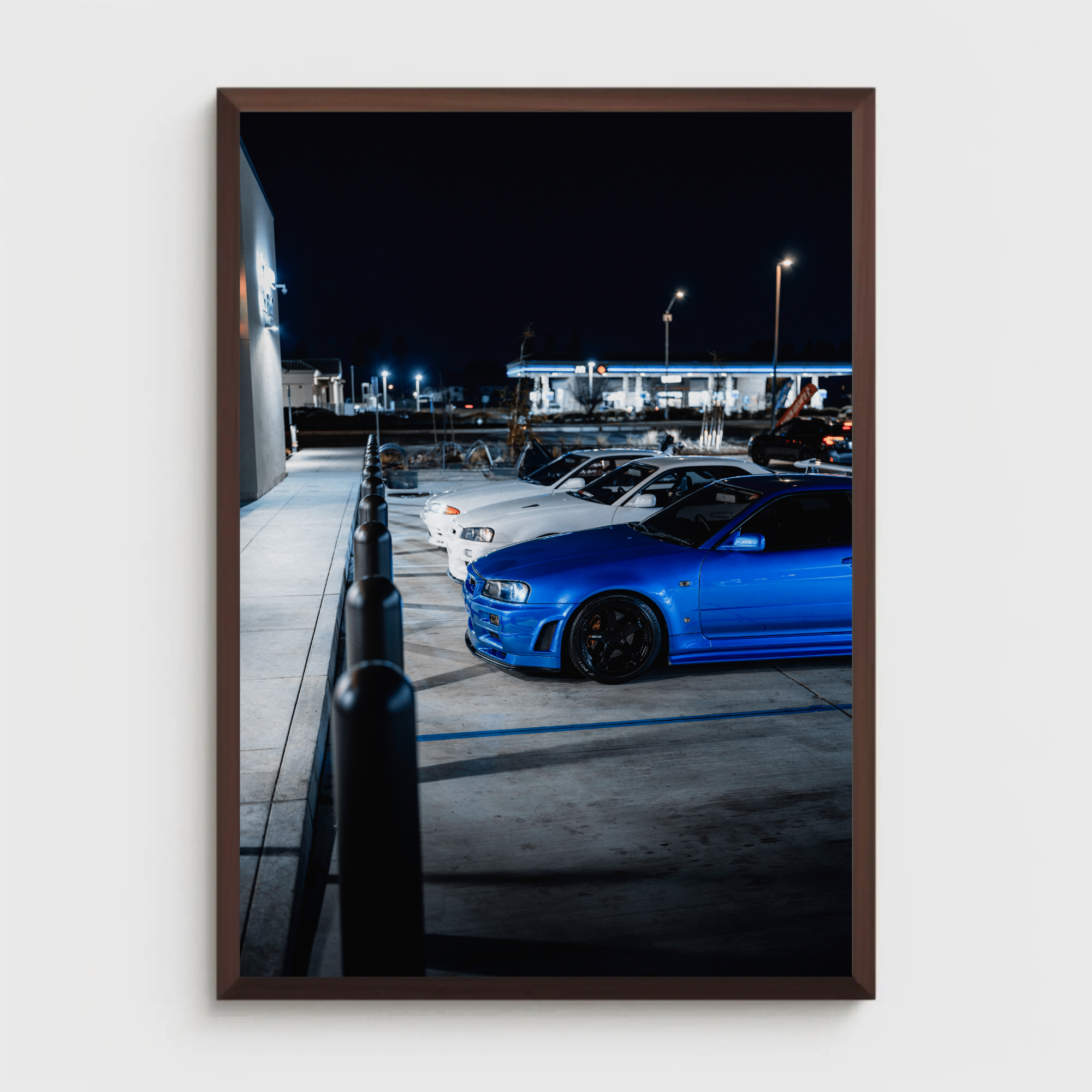 Nissan GTR R32 and R34 Skyline Automotive Car Poster #002 - Throttle Designs