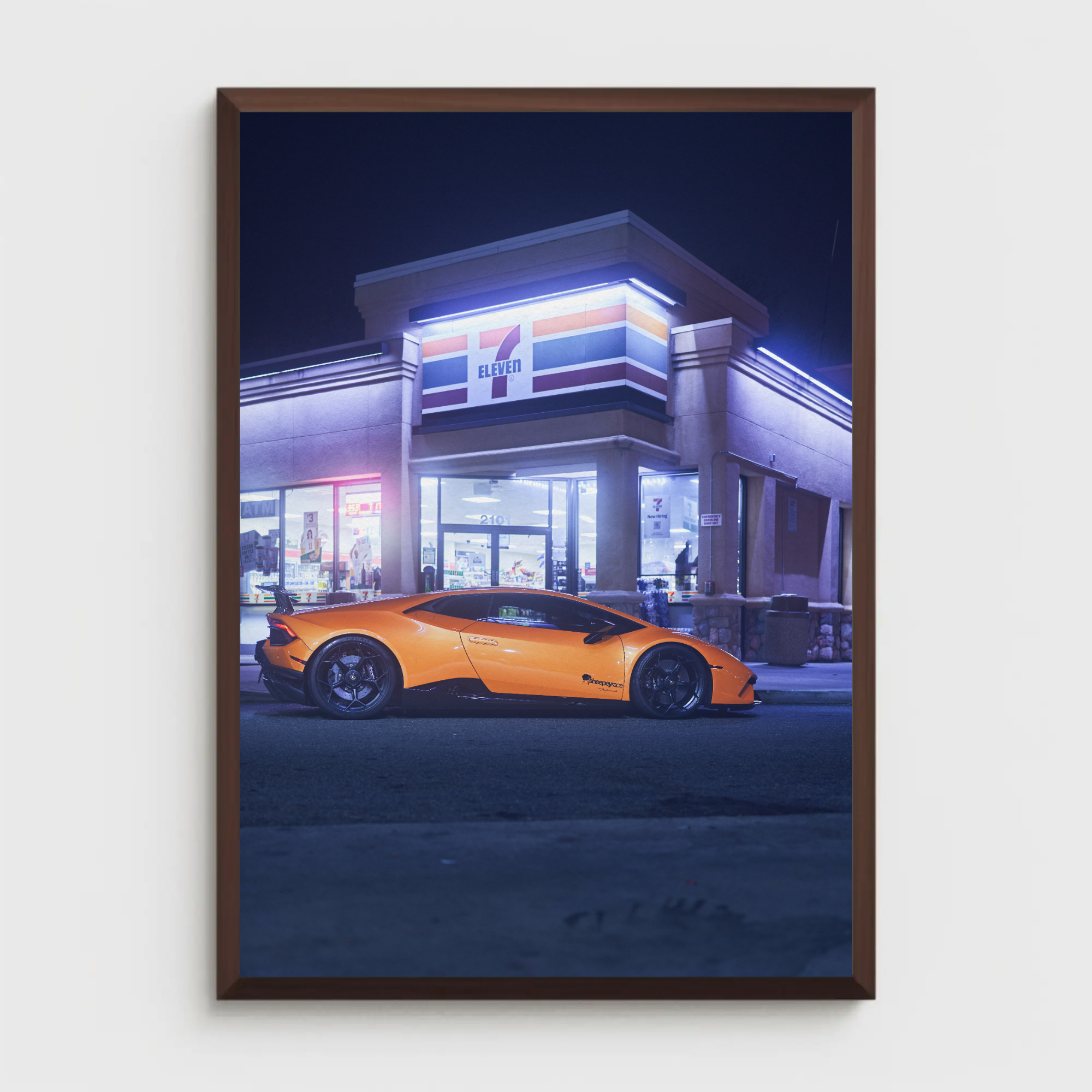 Lamborghini Huracan Automotive Car Poster #032 - Throttle Designs